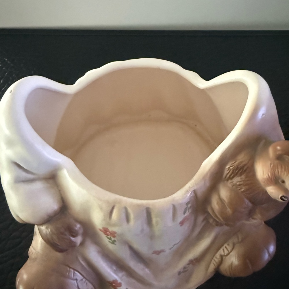 Vintage Cookie Jar Teddy Bear Ceramic 11" Inches Tall. - Picture 7 of 11